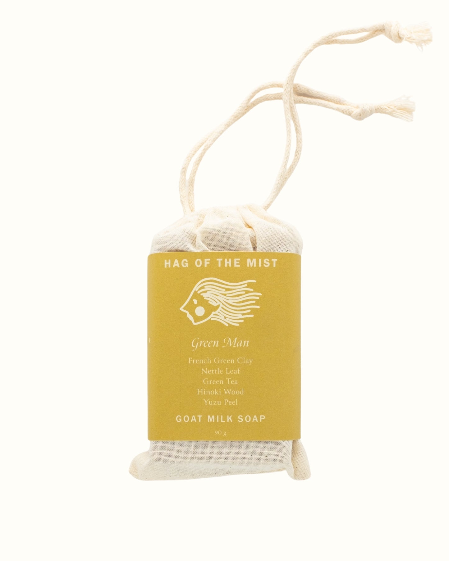 Hag of the Mist GREEN MAN Goat Milk Soap with Nettle + Hinoki