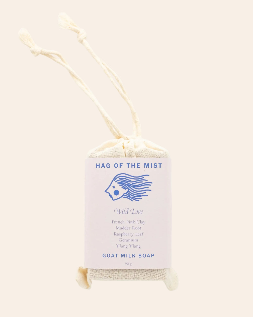 Hag of the Mist WILD LOVE Goat Milk Soap with Raspberry Leaf + Rose Geranium